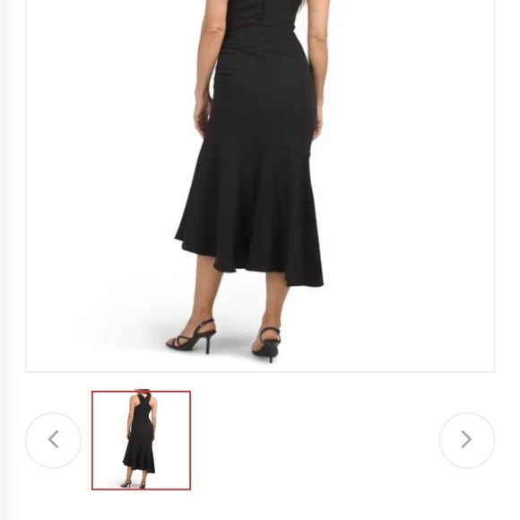 NEW SACHIN & BABI Naomi Cross Neck DRESS SIZE 10 BLACK Luxury Party Holiday - Picture 4 of 11